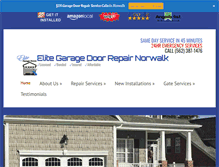 Tablet Screenshot of garagedoorrepairnorwalk.us